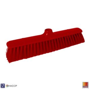 Balai droit alimentaire 39cm souple rouge
